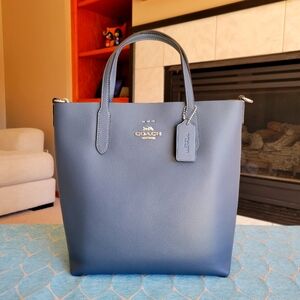 Coach Thea Small Tote Blue Denim Crossbody Bag CP036